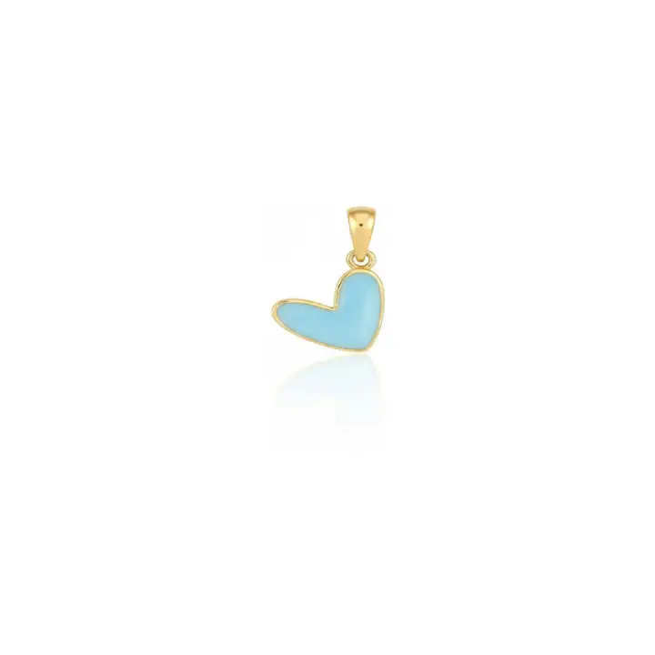 آویز قلب آبی - Blue heart pendant