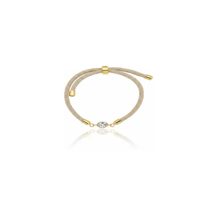 دستبند مارکو با سنگ سفید Marco bracelet with white stone