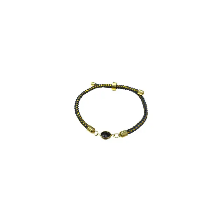 دستبند مارکو با سنگ مشکی Marco bracelet with black stone